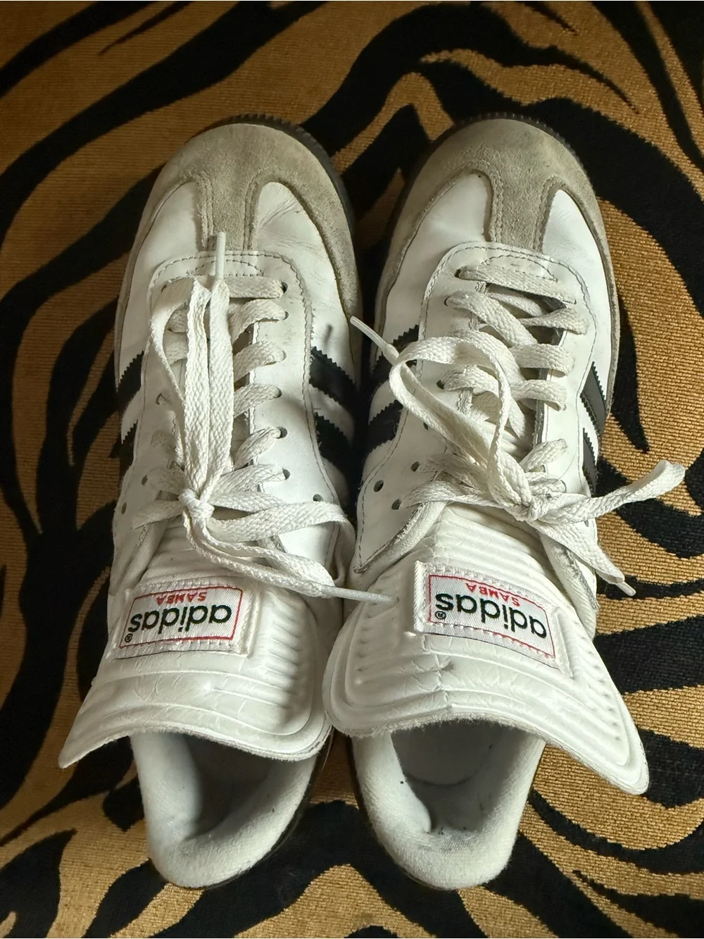 ADIDAS Men’s Size 7 White and Black Samba Sneakers EUC - Picture 10 of 10